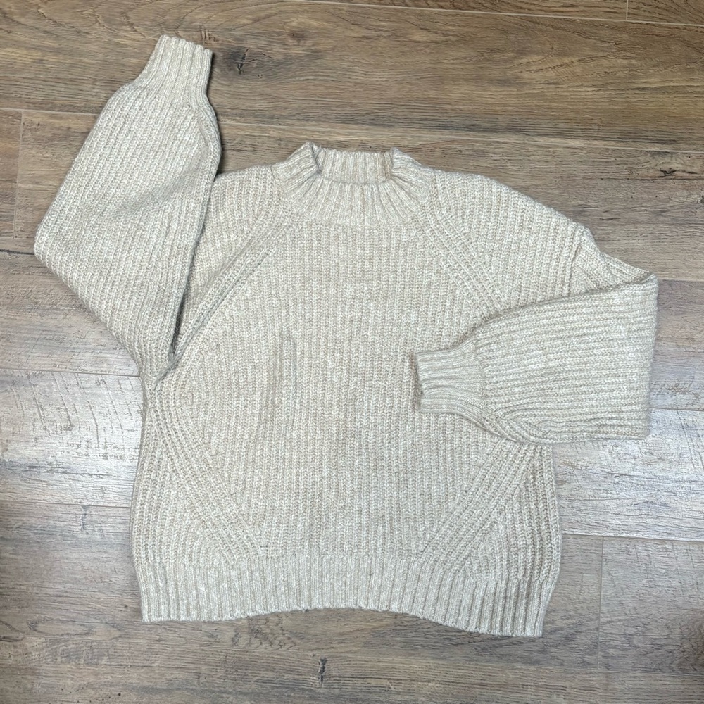 Old Navy | Cozy Cream‎ Mock Turtleneck Sweater Women’s Size Large